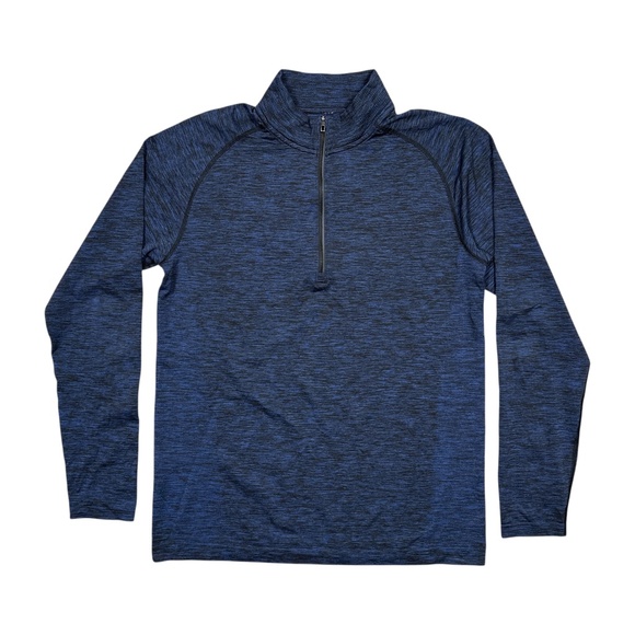 Lululemon Metal Vent Tech 1/4 Zip Blue Performance L/S Shirt Mens Large - Picture 1 of 9